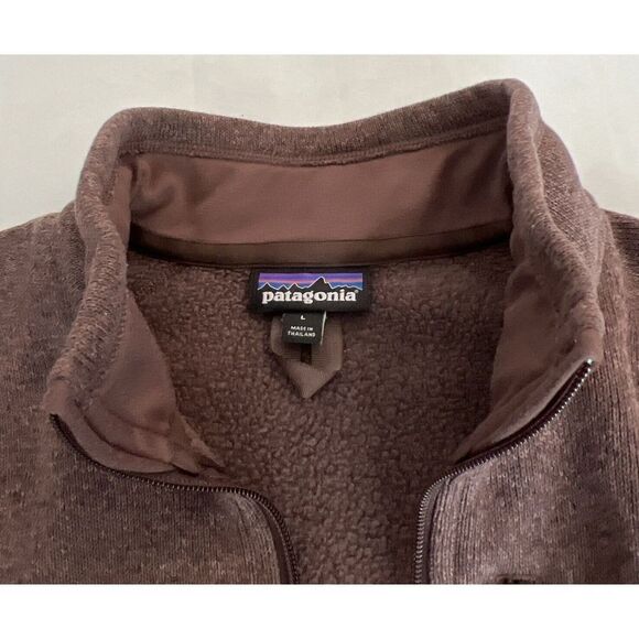 Patagonia Mens Sz Large Brown 1/4 Zip Better Sweater Fleece Jacket NWOT - Picture 8 of 8